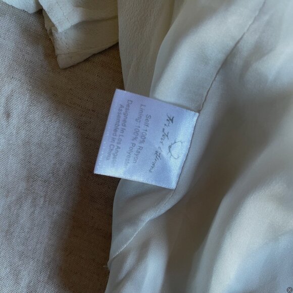 NWT For Love & Lemons Cropped Tie Blouse - Picture 3 of 4